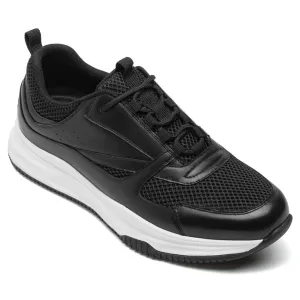 7 CM / 2.76 Inches CMR CHAMARIPA  Height Increase Shoes Men's Breathable Black Sneakers