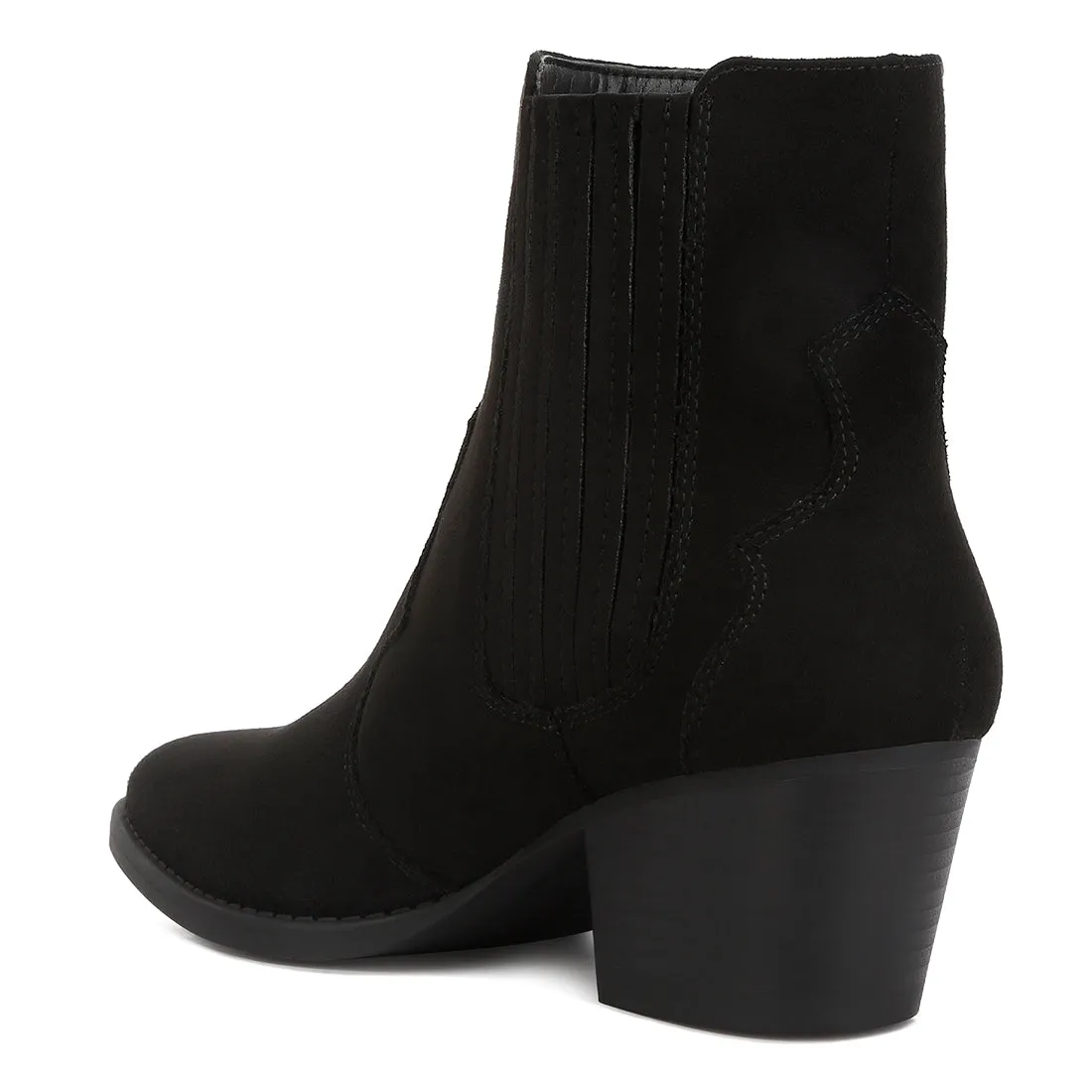Ankle Length Low Heel Cowboy Boots