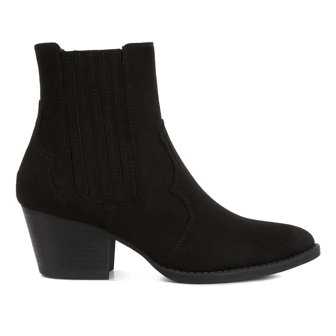 Ankle Length Low Heel Cowboy Boots