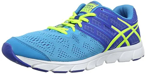 ASICS Men's Gel-Evation Running Shoes, Atomic Blue/Flash Yellow/Blue, 8.5