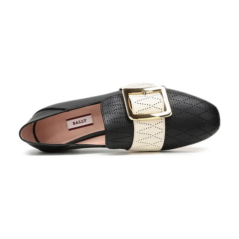 Bally Janelle 6225882 Ladies Black Calf Leather Slippers US 8.5 MSRP $790