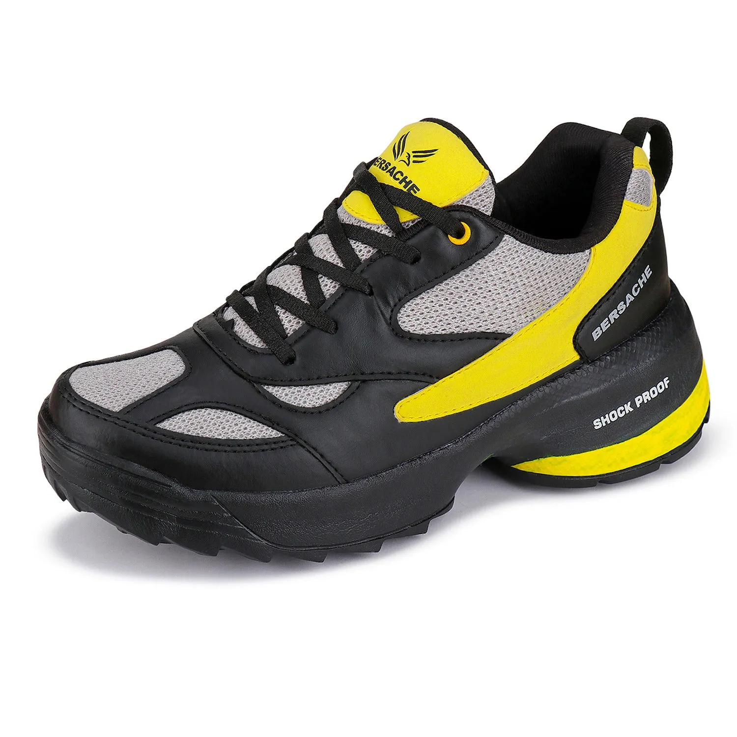 Bersache Lightweight Casual Sneaker Loafers Walking Gym Running Trekking Hiking Lace up Shoes With High Quality Sole For Men      -      7071