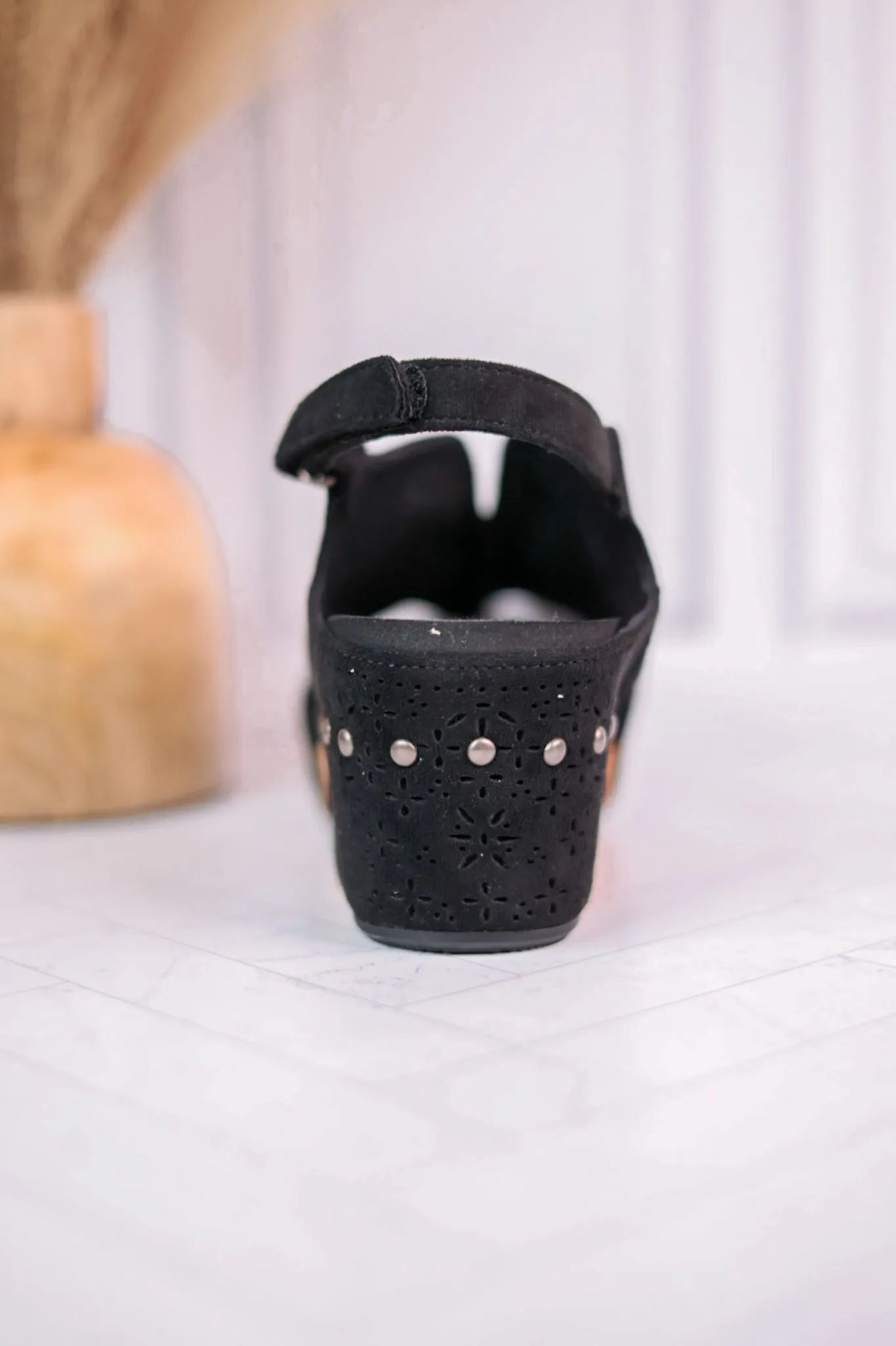 Black Devon Wedges FINAL SALE