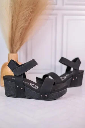 Black Devon Wedges FINAL SALE
