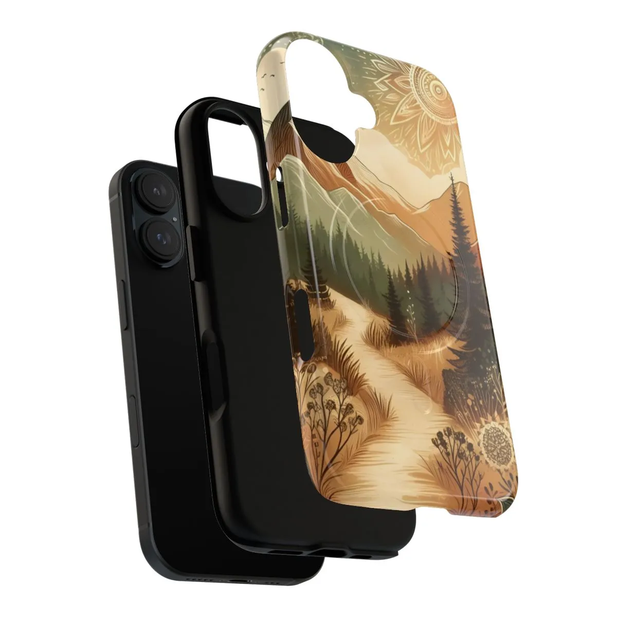 Boho Mountain Path Phone Cases for Nature Enthusiasts