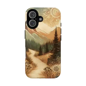 Boho Mountain Path Phone Cases for Nature Enthusiasts