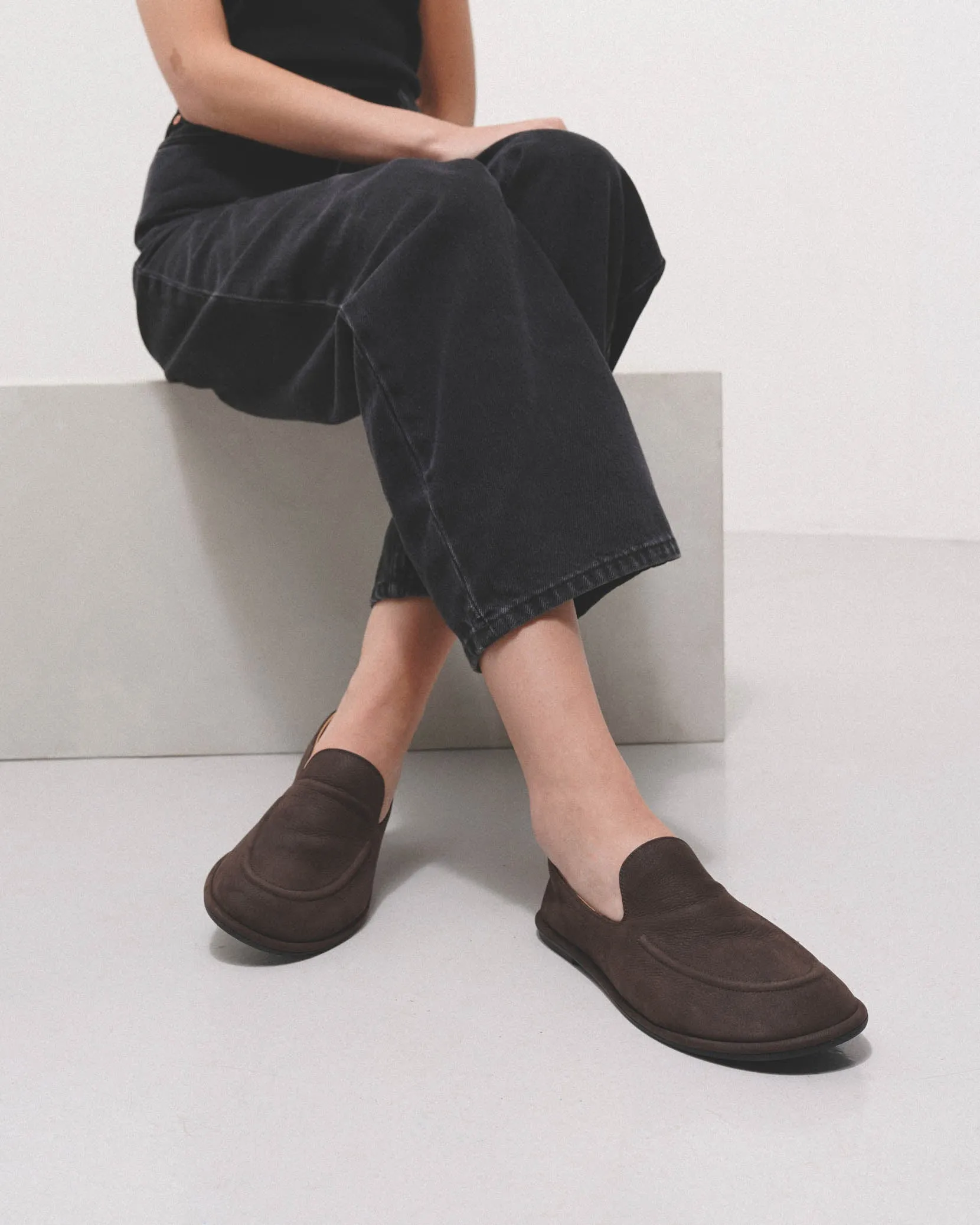 Canal brown nubuk loafers