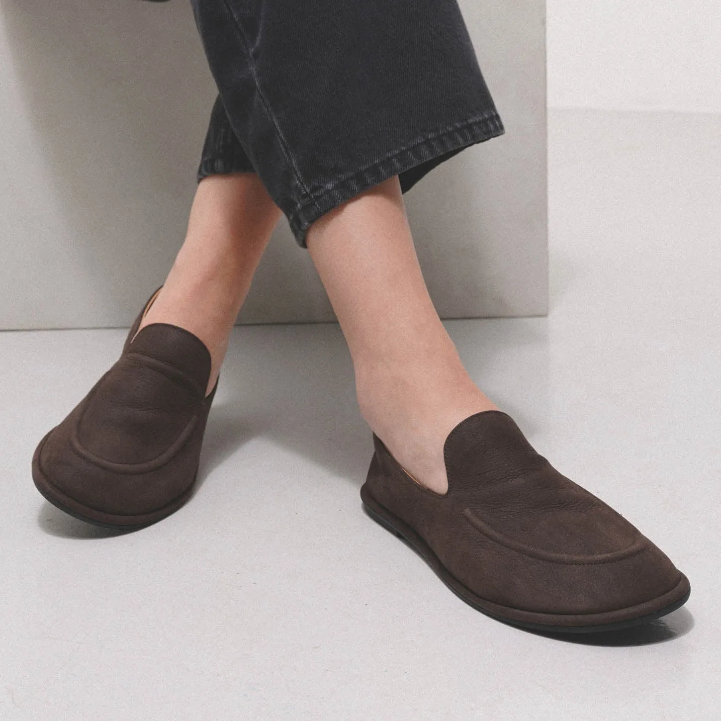 Canal brown nubuk loafers