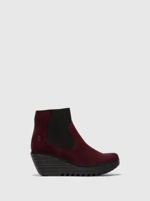 Chelsea Ankle Boots YADE398FLY OIL SUEDE WINE