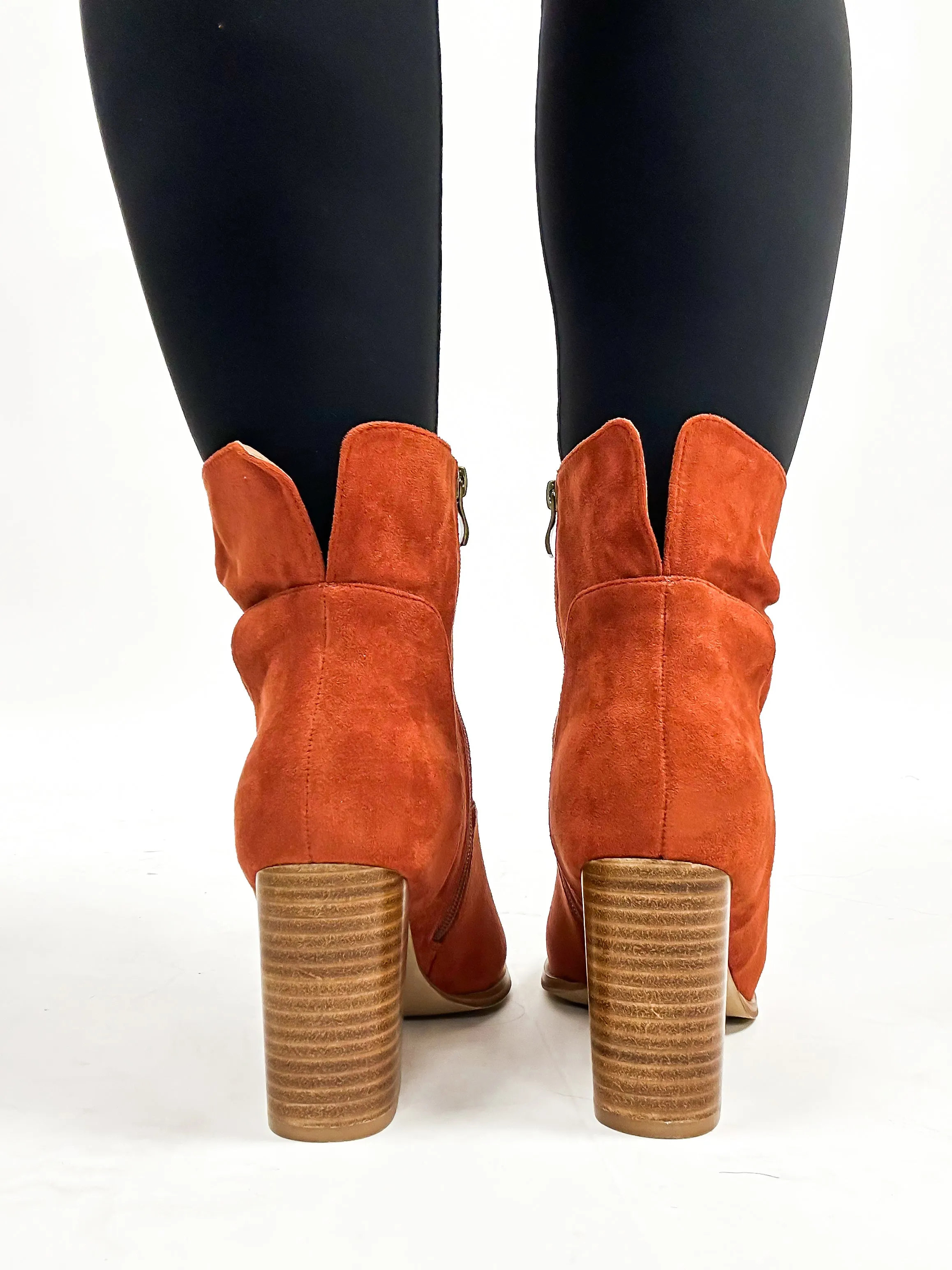 Corky's Rust Faux Suede Last Call Boots FINAL SALE