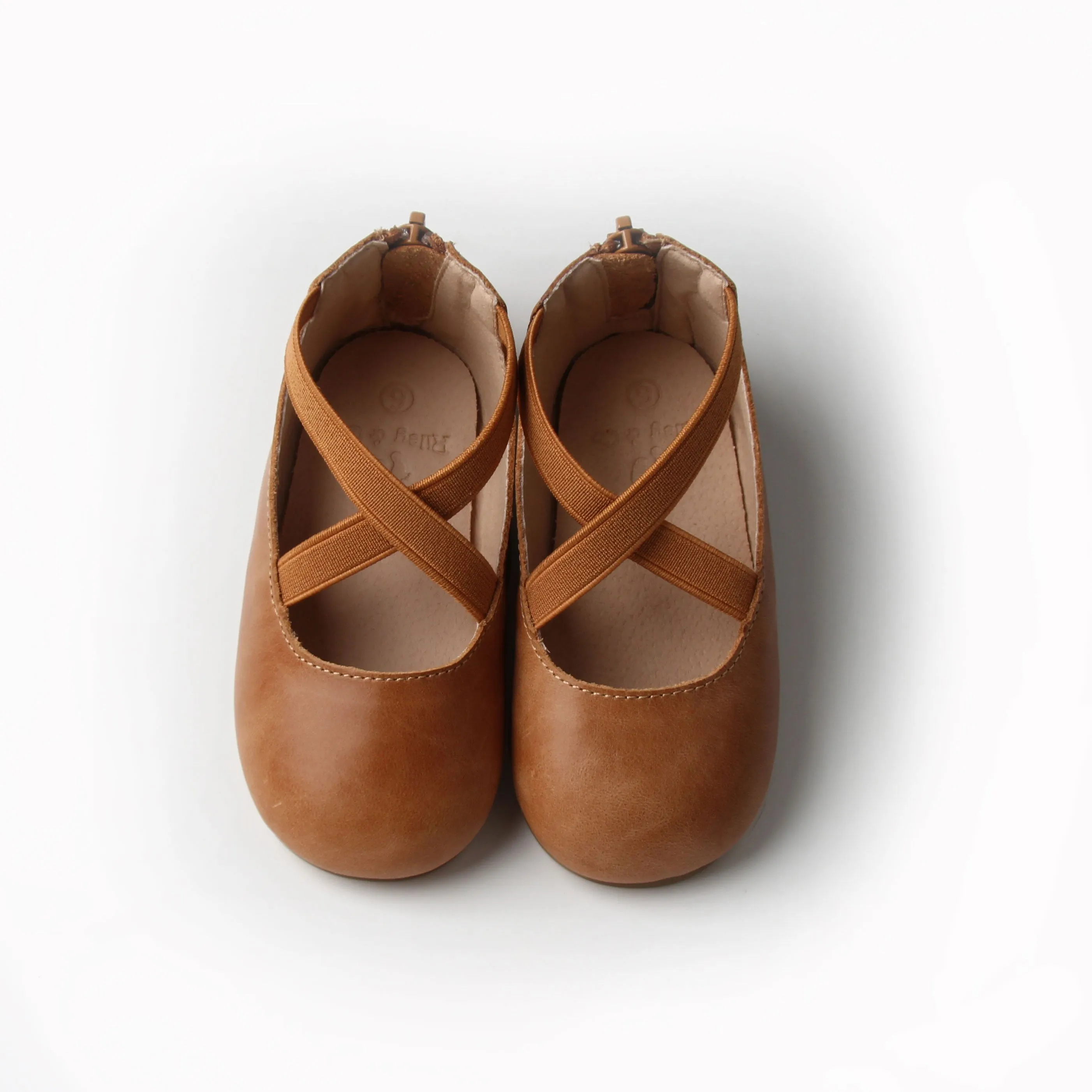 Eleyna Ballet Flats - Oil Waxed - Tan