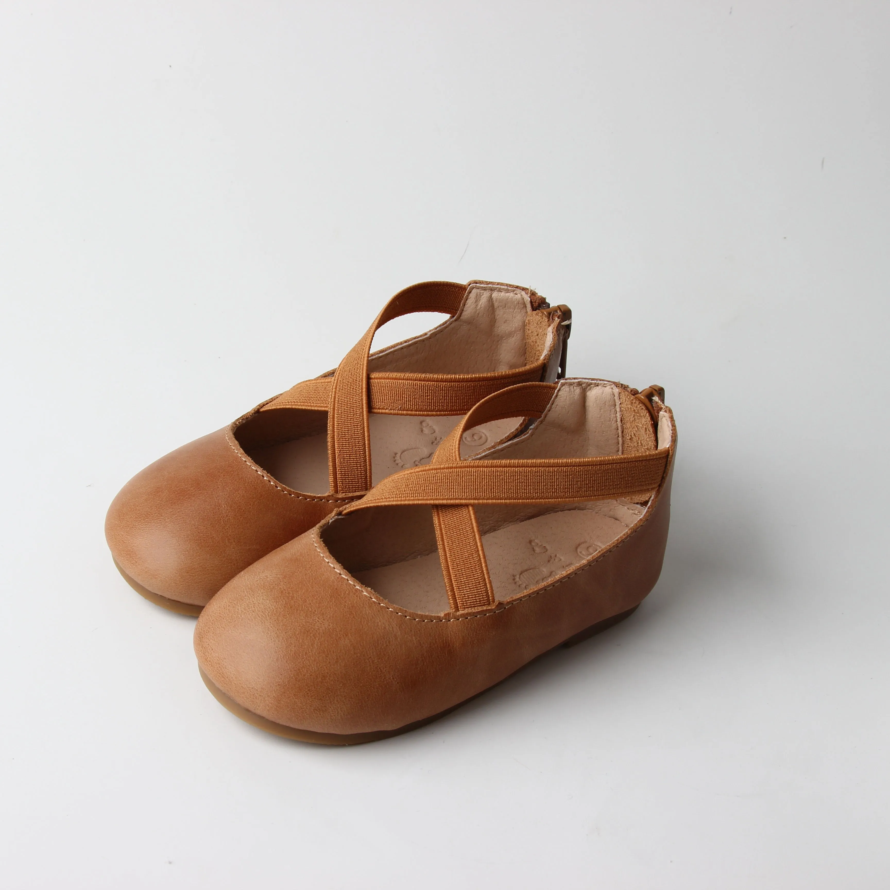 Eleyna Ballet Flats - Oil Waxed - Tan