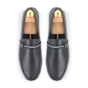 FHS Logo & Strip Moccasins - Black