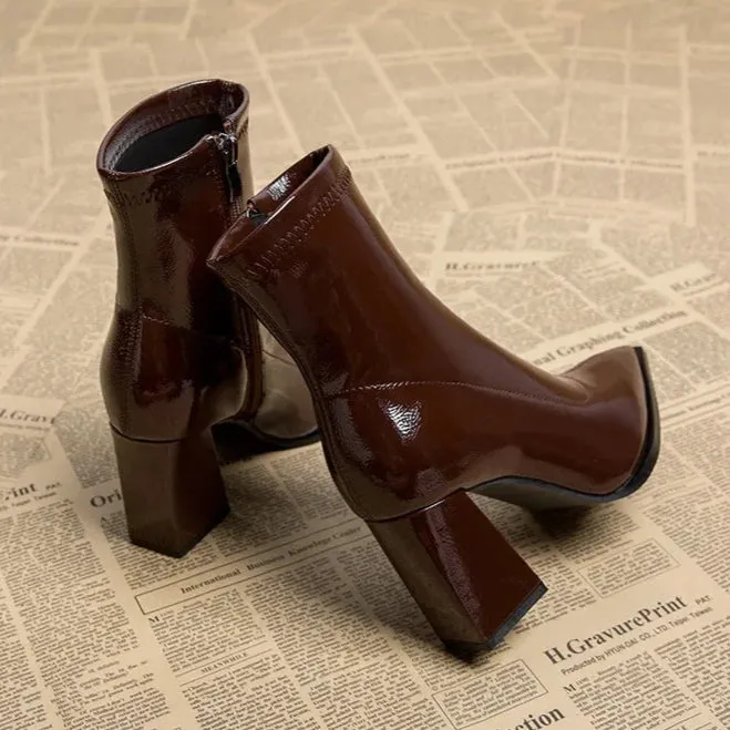 Fingertips In Waves Ankle Boots