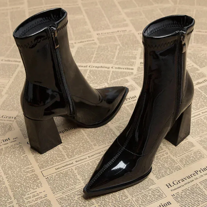 Fingertips In Waves Ankle Boots