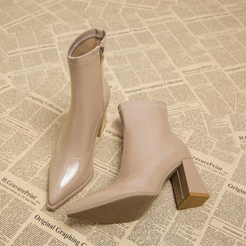 Fingertips In Waves Ankle Boots