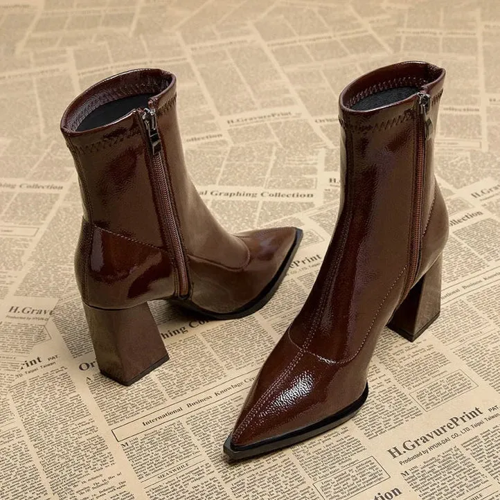 Fingertips In Waves Ankle Boots