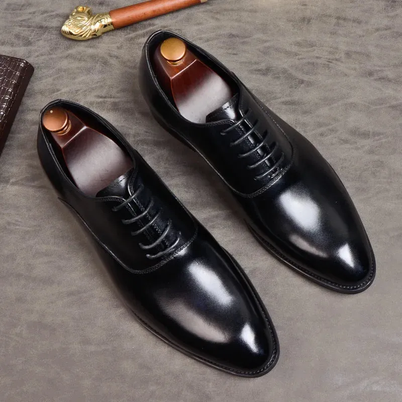 FusionFit Men's Genuine Leather Oxford Shoes