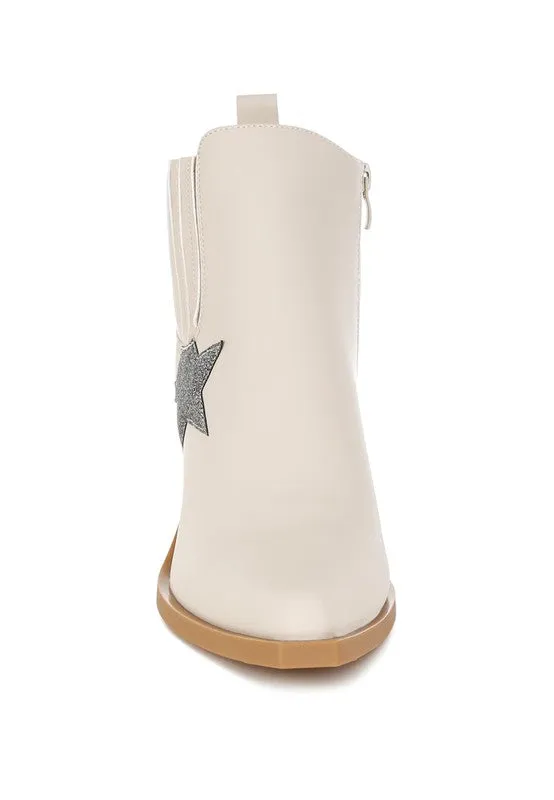 Glitter Star Detail Chelsea Boots