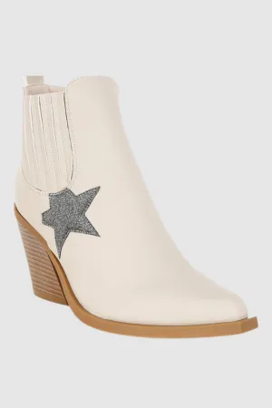 Glitter Star Detail Chelsea Boots