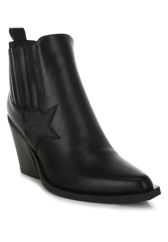 Glitter Star Detail Chelsea Boots