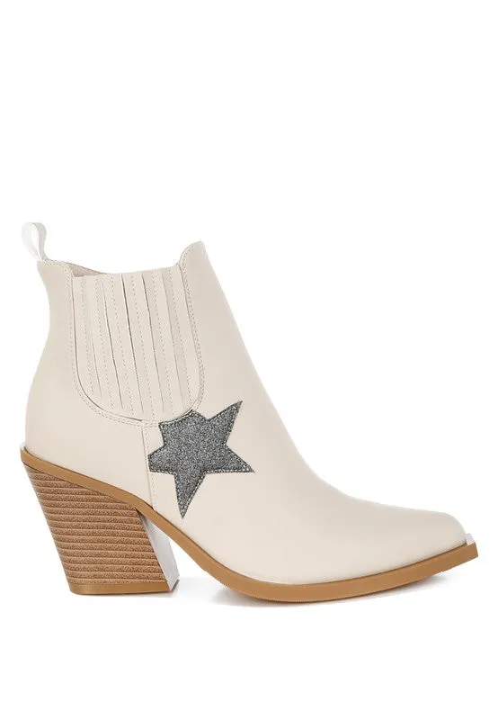 Glitter Star Detail Chelsea Boots