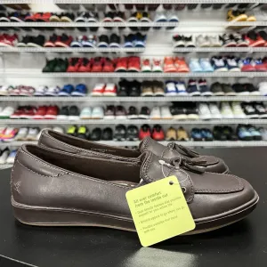 Grasshopper Classic Brown Leather Tassle Padded Insole Comfort Loafers Size 7.5M