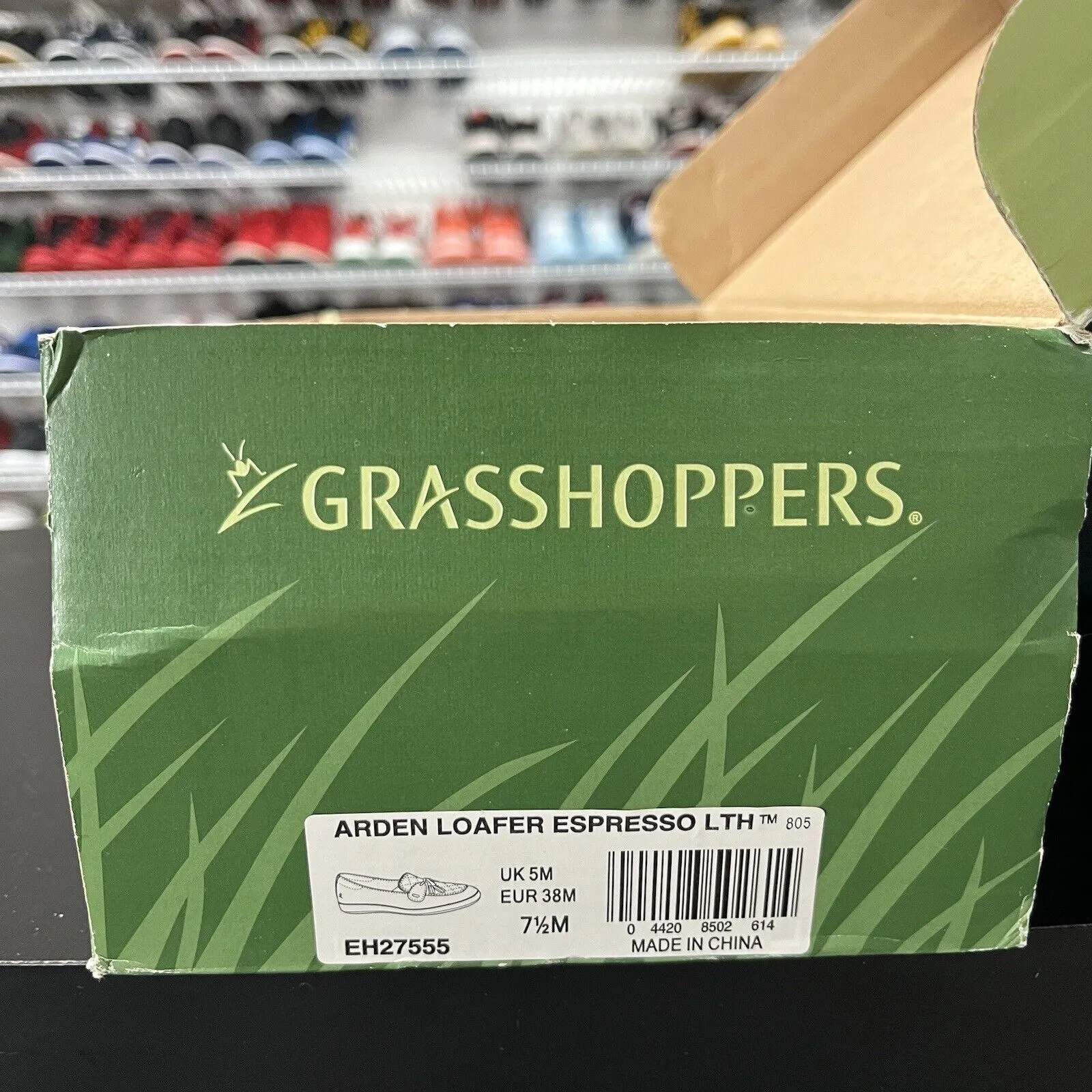 Grasshopper Classic Brown Leather Tassle Padded Insole Comfort Loafers Size 7.5M