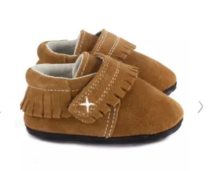 Jack & Lily Brown Suede Leather Mocs