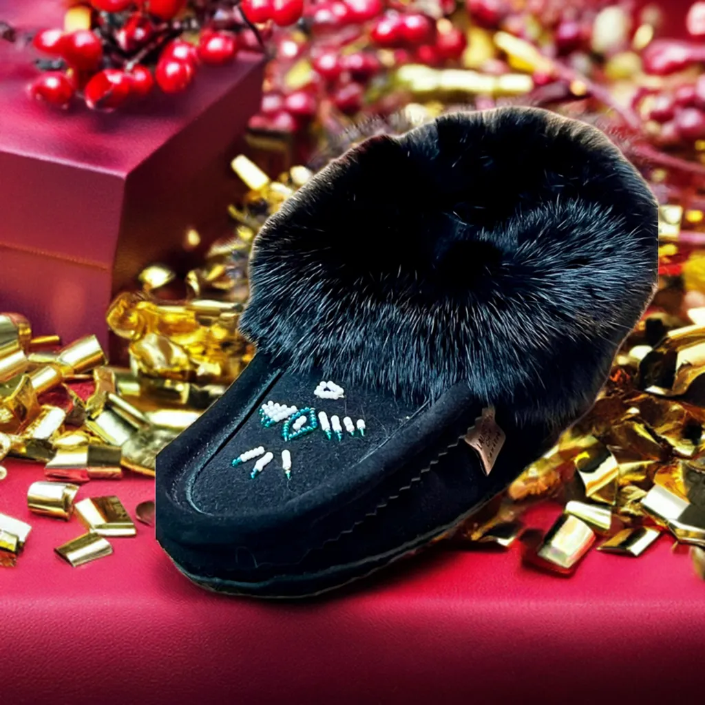 Ladies Moccasins - Laurentian Chief Moccasins Black