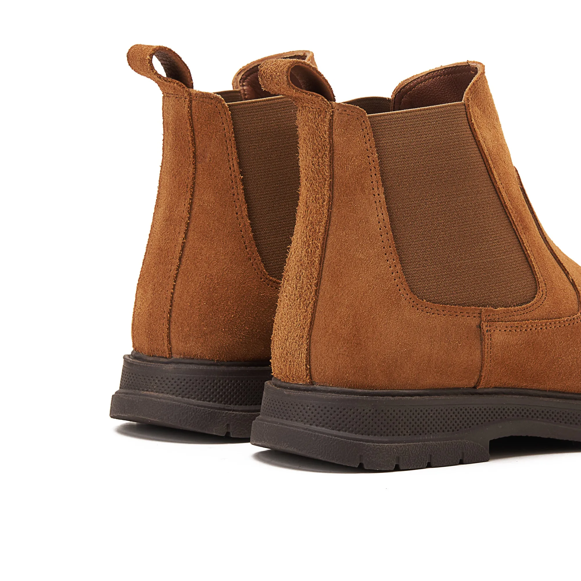 Plain Suede Genuine Leather Chelsea Boots - Havan