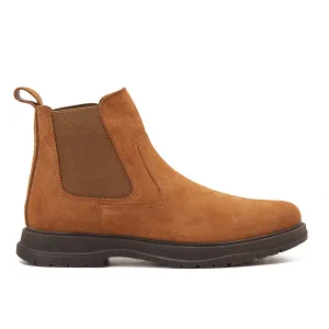 Plain Suede Genuine Leather Chelsea Boots - Havan