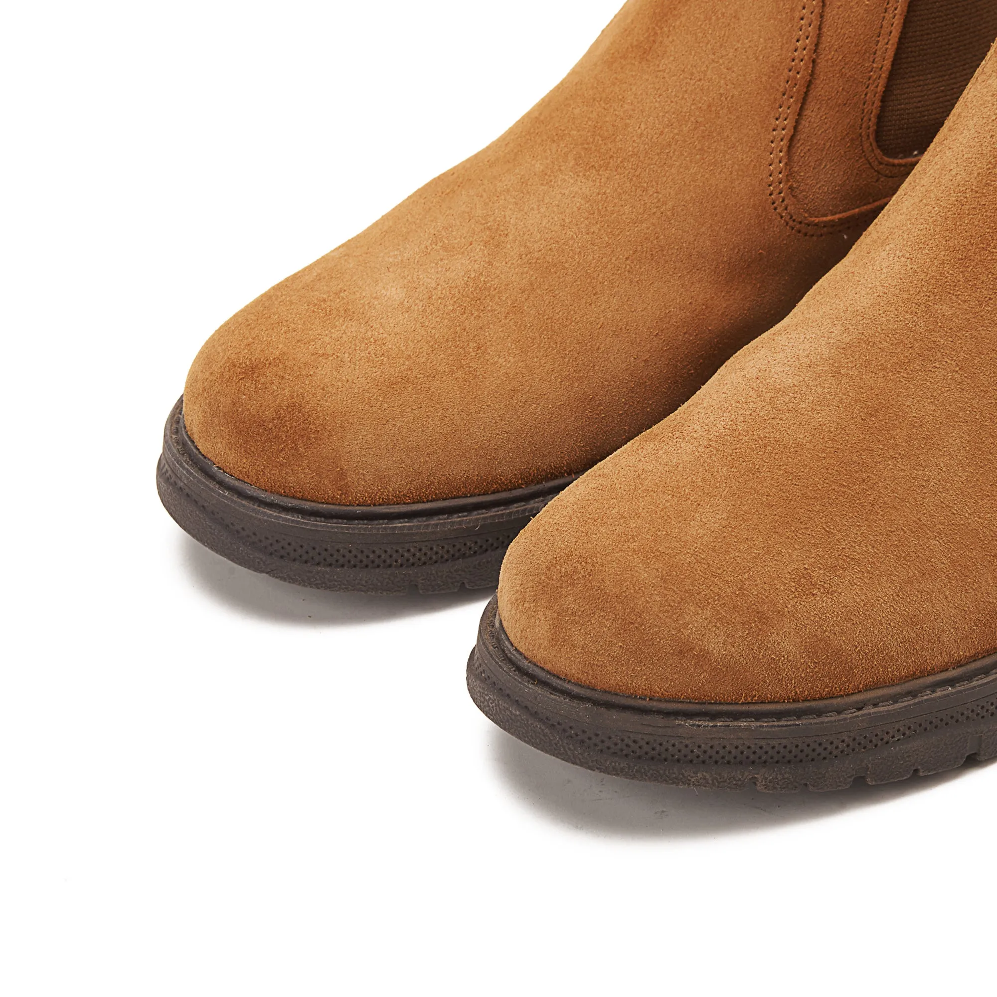 Plain Suede Genuine Leather Chelsea Boots - Havan