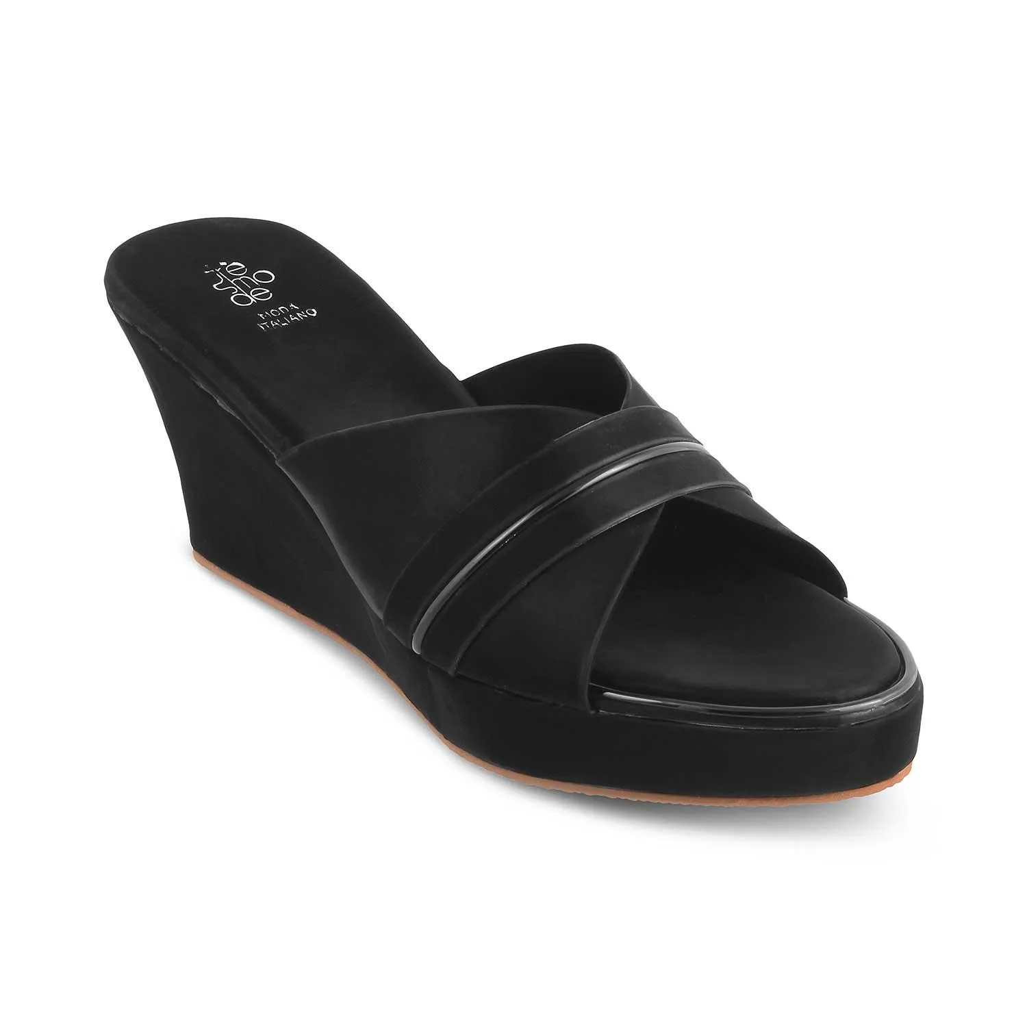 The Party Black Women's Dress Wedge Sandals Tresmode