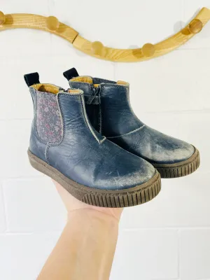 Wheat Navy   Floral Chelsea Boots, 12.5 (29)