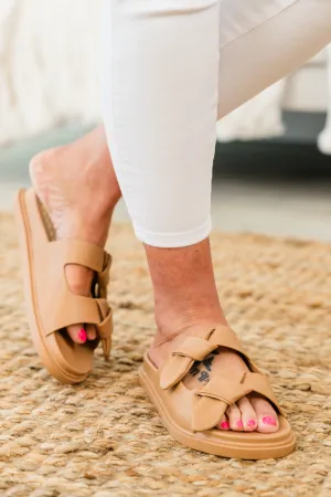 Where You Belong Sandals, Camel
