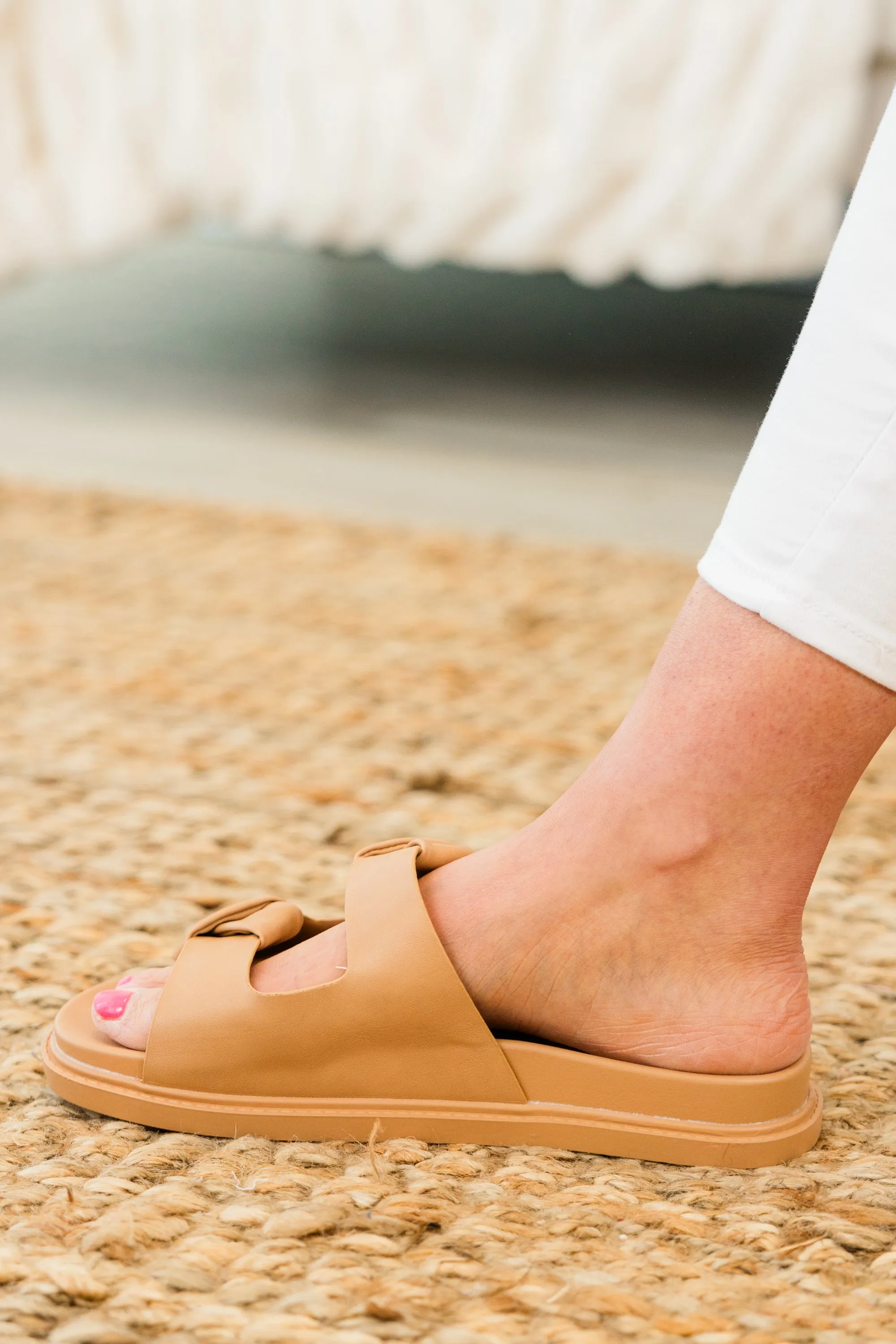 Where You Belong Sandals, Camel