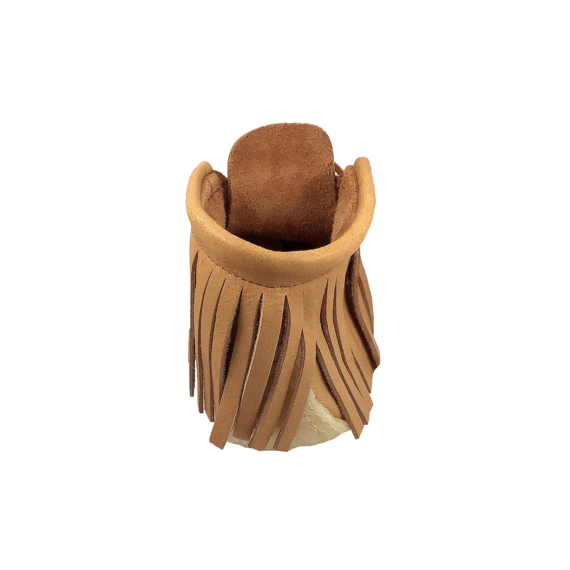Women's Fringed Earthing Moccasin Boots with Copper Rivet Ankle Crepe Sole
